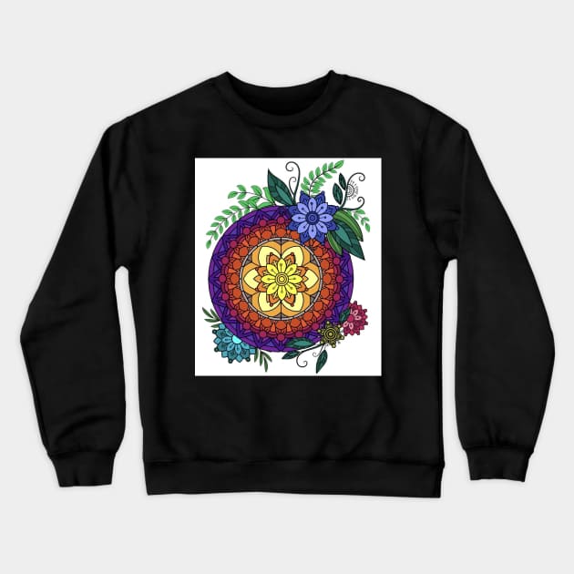 Mandala Crewneck Sweatshirt by JenniferEwar